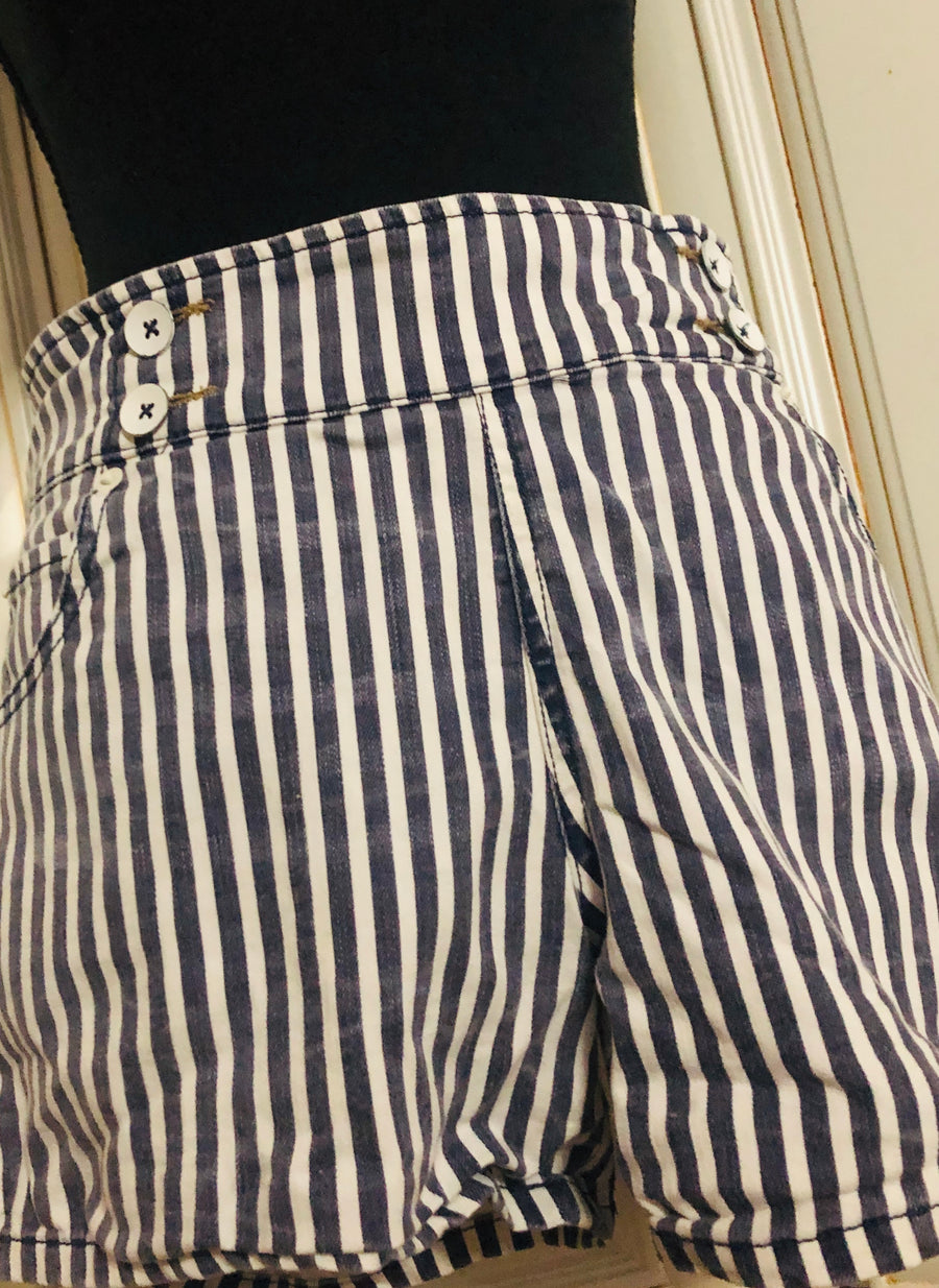 Blue Stripe Shorts